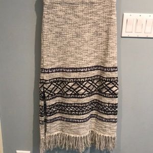 Free people fringed skirt